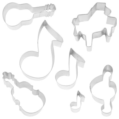 R&M Musical Instruments Cookie Cutters Set of 7