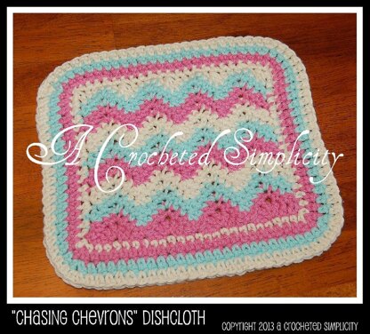 Chasing Chevrons Dishcloth