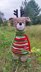 Scrap yarn Christmas Deer
