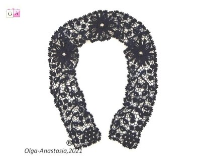 Lace black headband