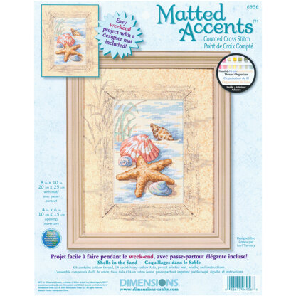 Dimensions Shells In The Sand Cross Stitch Kit - 8 x 10 inches