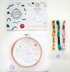 The Modern Crafter Beginner Printed Embroidery Kit - Fruit & Ice Cream - 6in