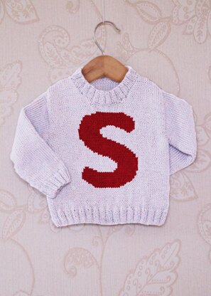 Intarsia - Letter S Chart - Childrens Sweater