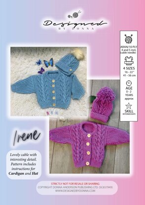 "IRENE" Aran Knitting Pattern