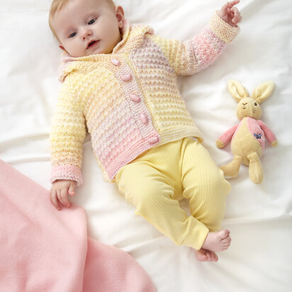 Babies Cardigan, Cape, Jacket and Hat in King Cole Cutie Pie DK- P6032 - Leaflet - knitting pattern