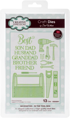 Creative Expressions Craft Dies By Sue Wilson - Necessities-In The Tool Box .39" To 2.8"