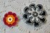 Button Flower Pin