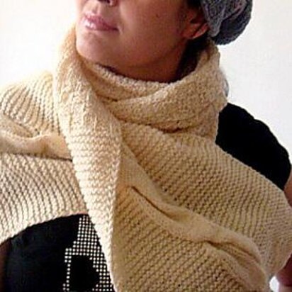 Easy Cabled Scarf