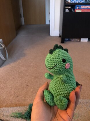 Bernard the Dinosaur - Free Toy Crochet Pattern For Halloween in Paintbox Yarns Cotton Aran by Paintbox Yarns