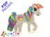 Applikation Crochet Pattern - Instant PDF Download - Horse Unicorn crochet pattern applique