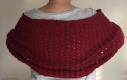 Easy Peasy Claret Shawl