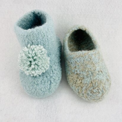 Toddlers Felted Slippers & Felted Booties