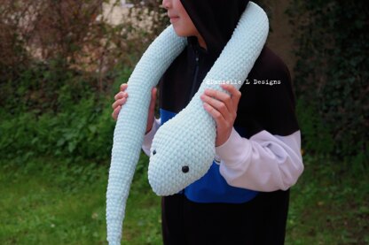 Snake amigurumi plush