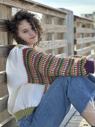 Cozy linen stitch sweater
