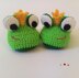 Newborn shoes Frog