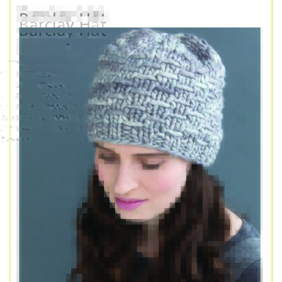 Barclay Hat in Malabrigo Rasta - Downloadable PDF
