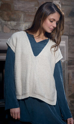 Slipped Stitch Vest in The Fibre Co. Luma - Downloadable PDF