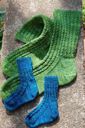Simple Cable Socks