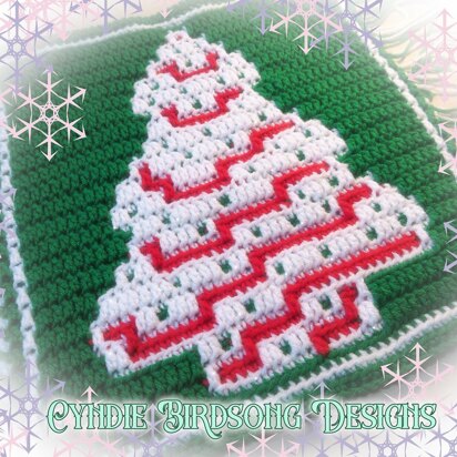 Sweet Little Christmas Tree overlay mosaic square