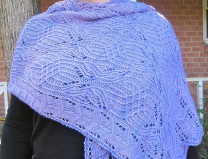 Shiso Cluster Lace Shawl