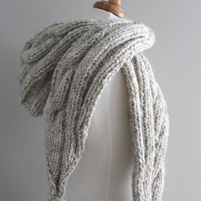 Cable Hooded Scarf