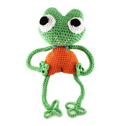 Frosch Latzhosen aus Hoooked RibbonXL