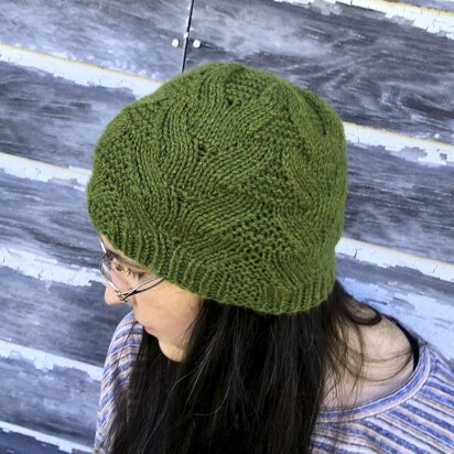 Spunky Spruce Hat - knitting pattern
