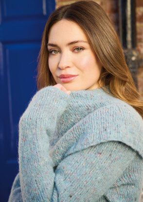 Steam Sweater in Rowan Fine Tweed Haze - Downloadable PDF