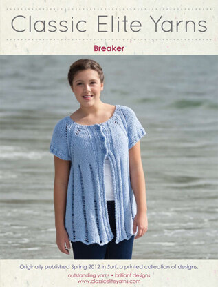 Breaker Cardigan in Classic Elite Yarns Verde Collection Sprout - Downloadable PDF