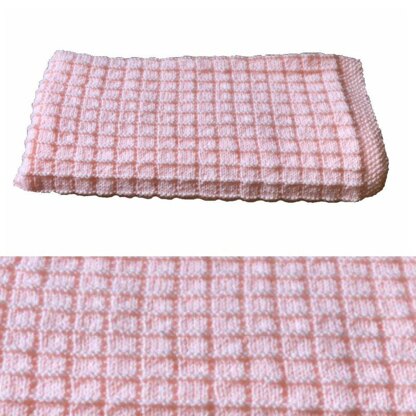 2 x Easy Baby Blankets - Squares & Bumps