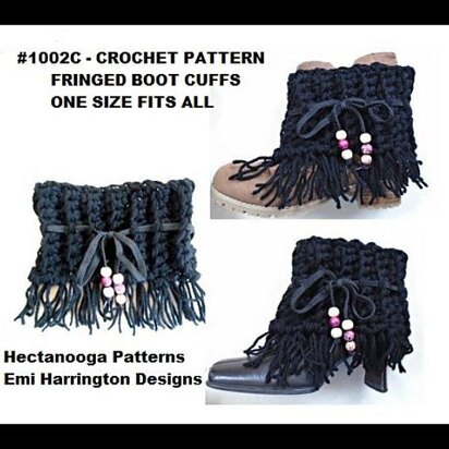 1002C - FRINGED boot cuffs