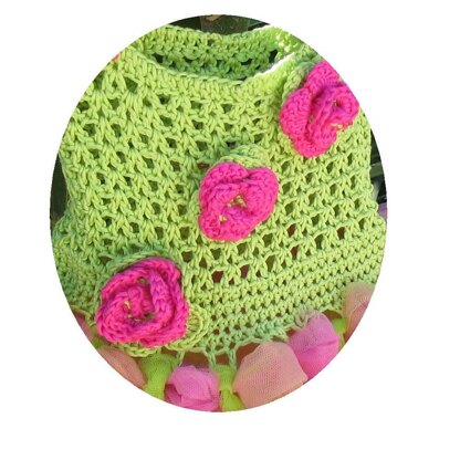 Sweet Briar Rose crochet tutu dress