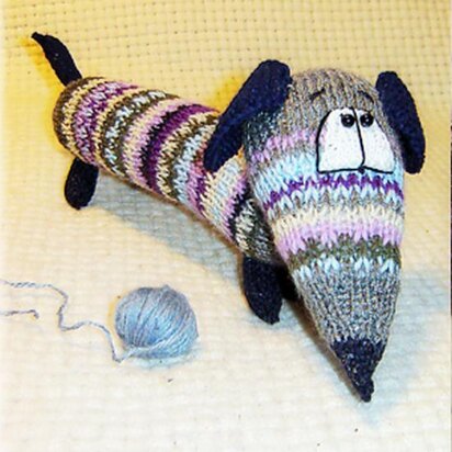 Knitted Dog Dachshund for beginners