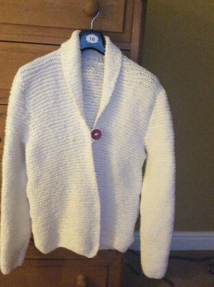 Chunky shawl neck jacket