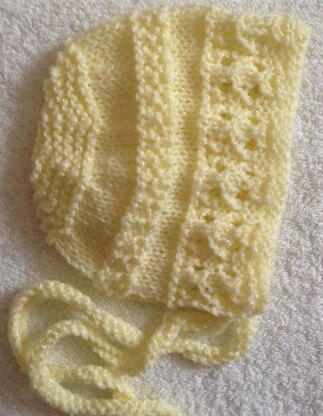 Lemon sparkle baby bonnet