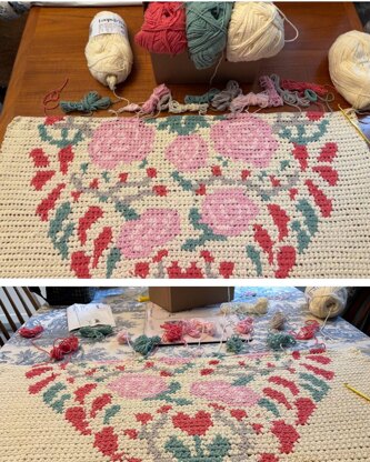 Hearts & Flowers Baby Blanket