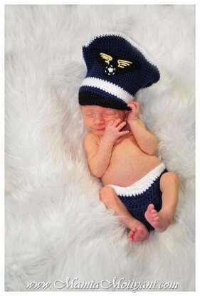 Crochet Aviator Pattern A Pilot Military Cap For Baby