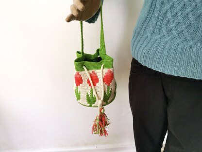 Flower mosaic bag