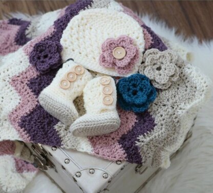 Dusty Rose Baby Set