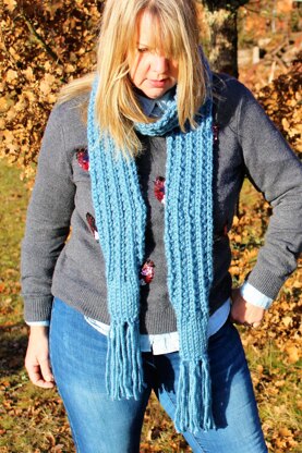 Winter Blues Scarf