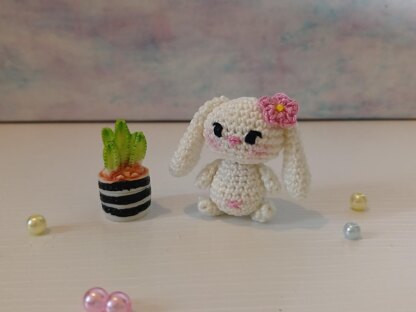 Tiny Lop Rabbit Amigurumi Bunny