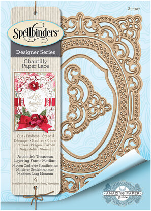 Spellbinders Chantilly Paper Lace By Becca Feeken - Annabelle's Trousseau Layering Frame