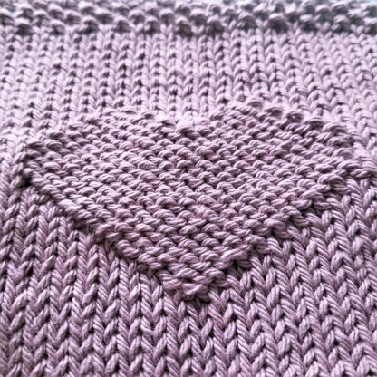 February: Heart Washcloth