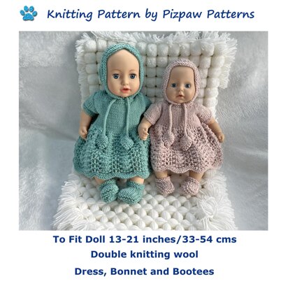 Dolls Dress, Bonnet & Bootees (no 156)