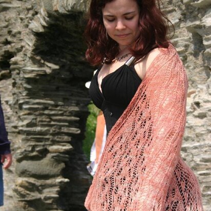 Phoenix Shawl (fingering weight) - knitting pattern