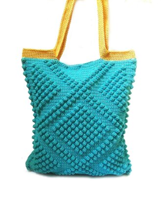 Market Bobbles Crochet Bag