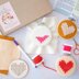 Cotton Clara Heart Cross Stitch Felt Hoops Kit - 9cm