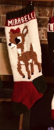 Reindeer Girl Christmas Stocking