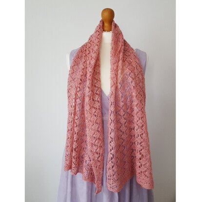 Silk and Linen Lace Shawl