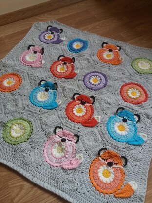 Foxy the Roksy baby blanket